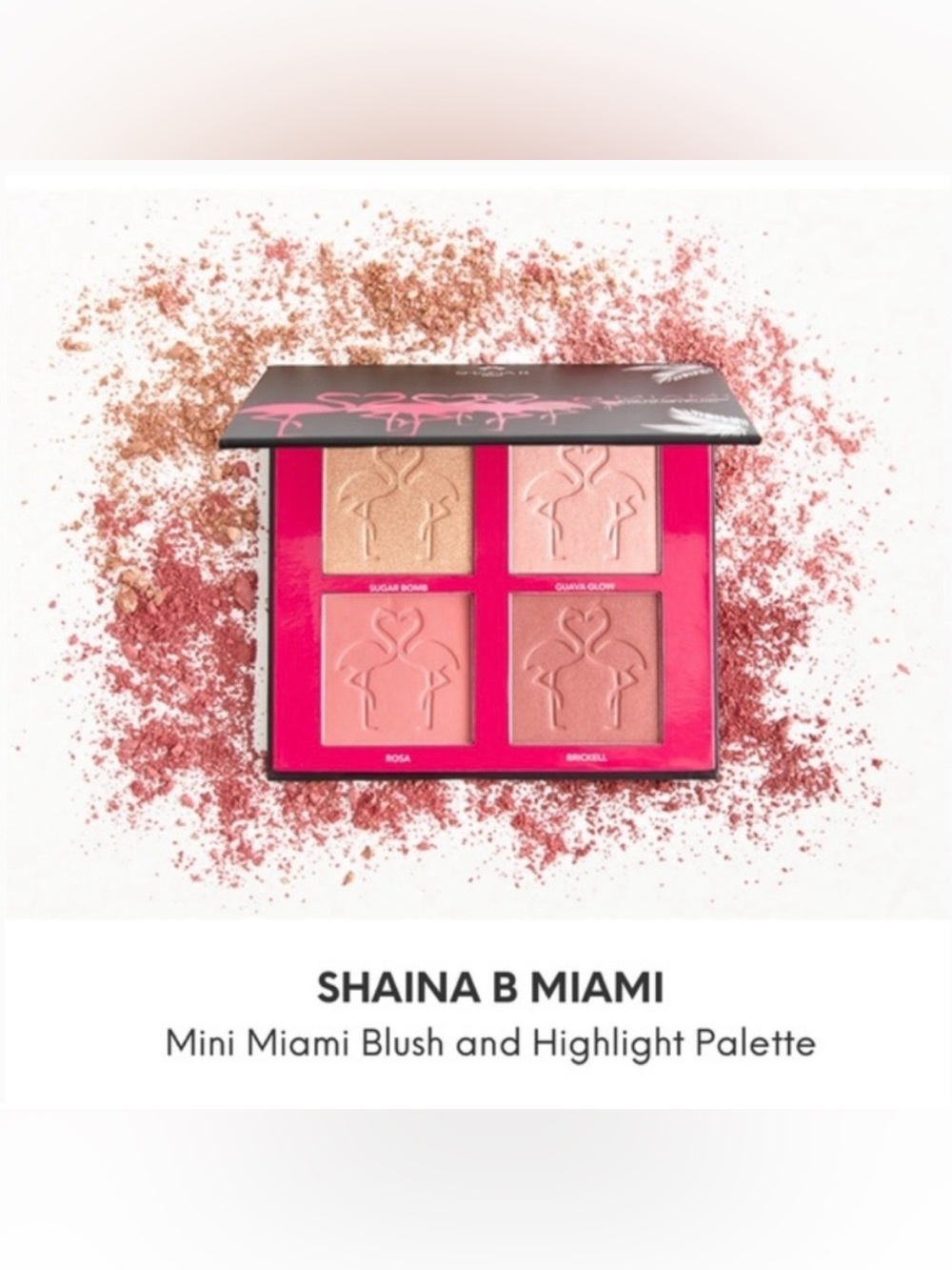SHAINA B MIAMI BLUSH & HIGHLIGHTER PALETTE